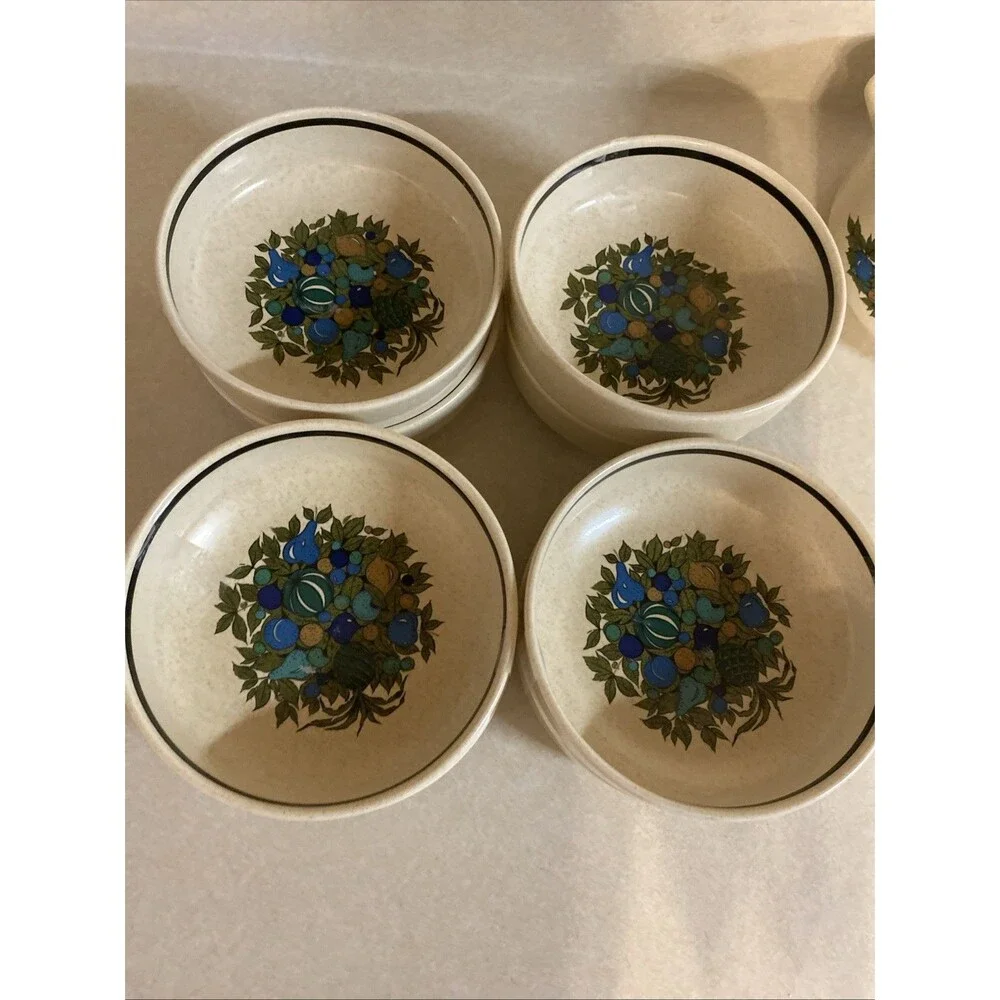 Temper Ware By Lenox Fall Bounty Dinnerware Lot 17 Pieces MCM